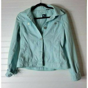 French Cuff Light Blue Jean Jacket